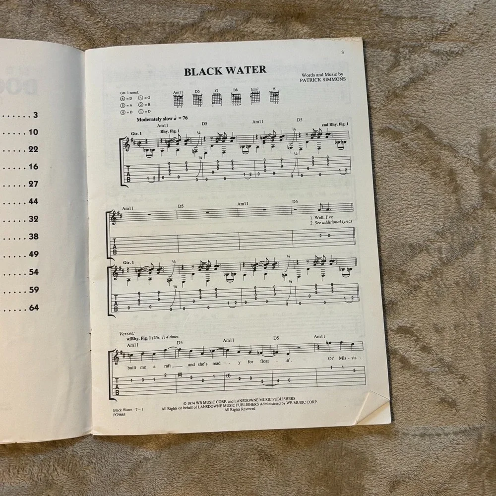 The New Best of Doobie Brothers for Guitar – Easy Tab Deluxe Songbook